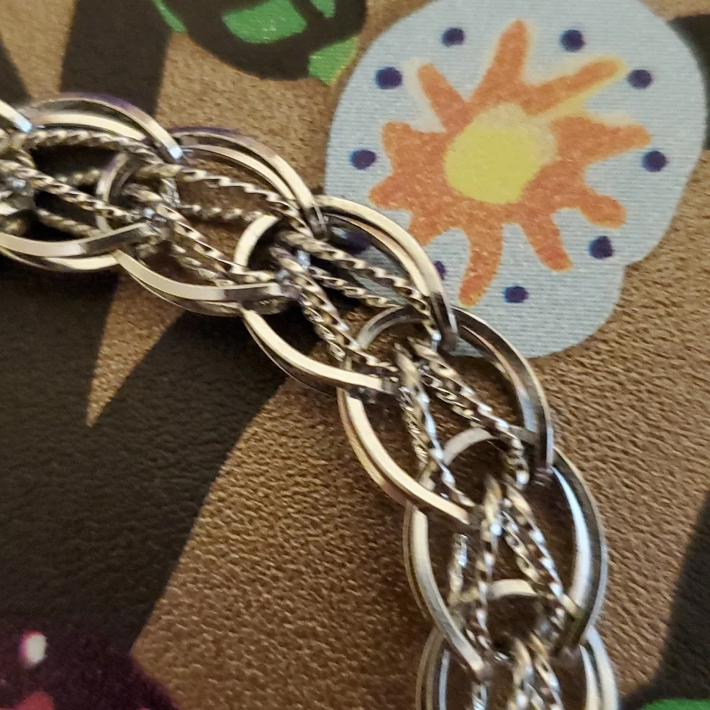 💚 Vintage Fancy silver bracelet - Picture 5 of 10